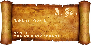 Makkai Zsolt névjegykártya