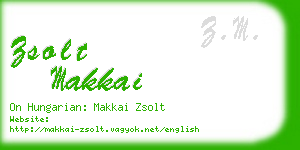 zsolt makkai business card